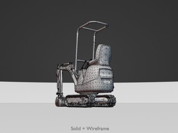 Mini digger orange - Image 8