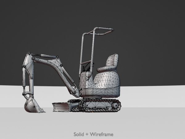 Minibagger weiß – Bild 8