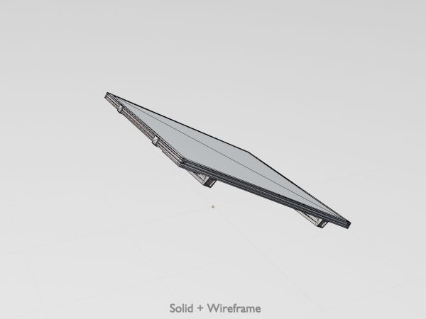 Solar module version-3 2x2 m tilt angle 30 degrees without stand - Image 8