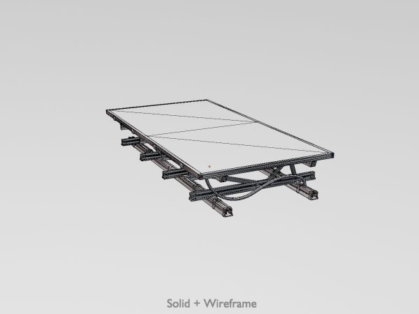 Solarmodul Version-3 2x4 m Neigungswinkel 0 Grad mit Standfuss – Bild 8