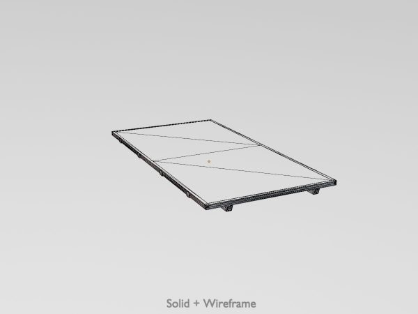 Solarmodul Version-3 2x4 m Neigungswinkel 0 Grad ohne Standfuss – Bild 8