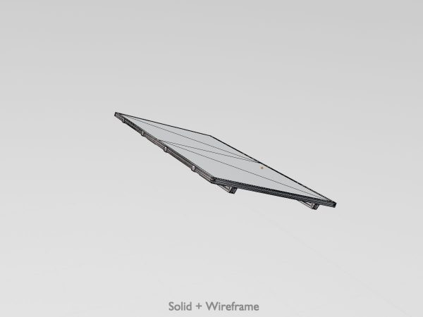 Solarmodul Version-3 2x4 m Neigungswinkel 20 Grad ohne Standfuss – Bild 8