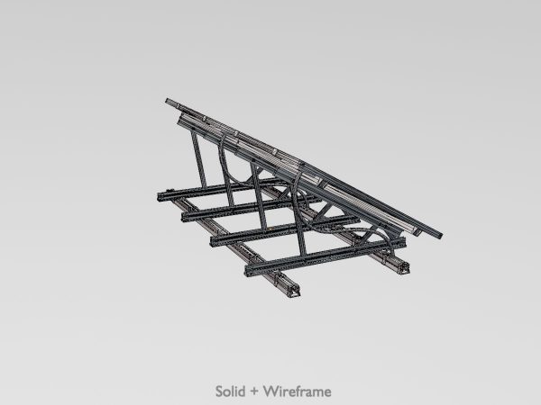 Solar module version-3 2x4 m tilt angle 30 degrees with stand - Image 8