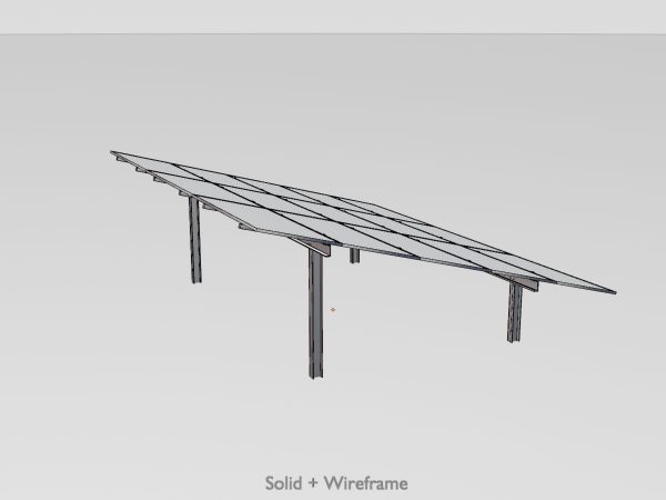 Solarmodul Version-2 Breite 7.26 m Neigungswinkel 15 Grad – Bild 8