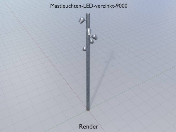Mastleuchten LED verzinkt 9 m – Bild 9