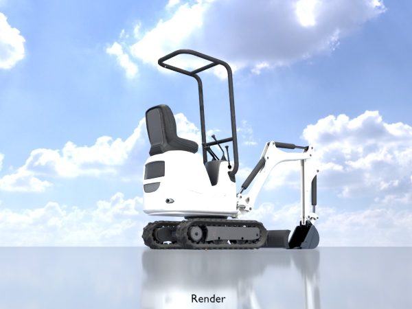 Minibagger weiß – Bild 9