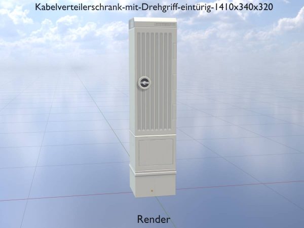 Kabelverteilerschrank mit Drehgriff eintürig 1410x340x320 – Bild 10