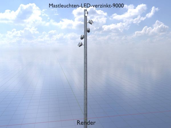 Mastleuchten LED verzinkt 9 m – Bild 10