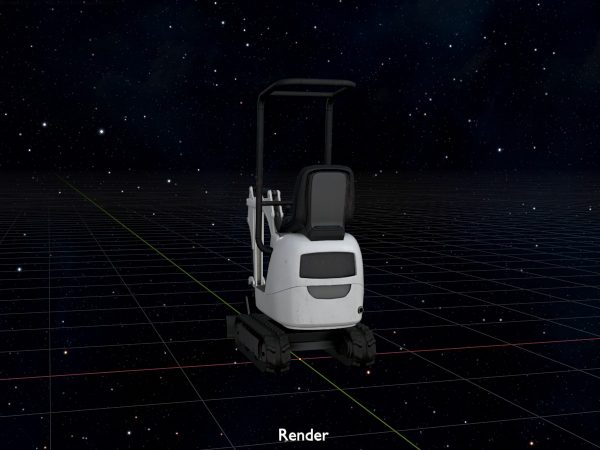 Minibagger weiß – Bild 10