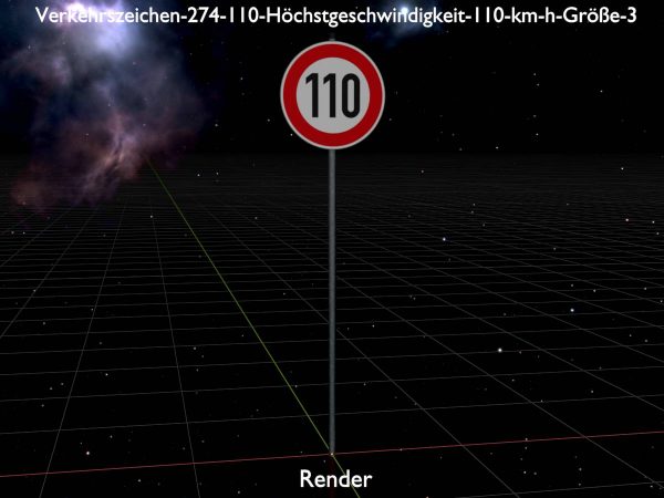 Verkehrszeichen 274-110 Höchstgeschwindigkeit 110 km/h Größe 3 – Bild 10