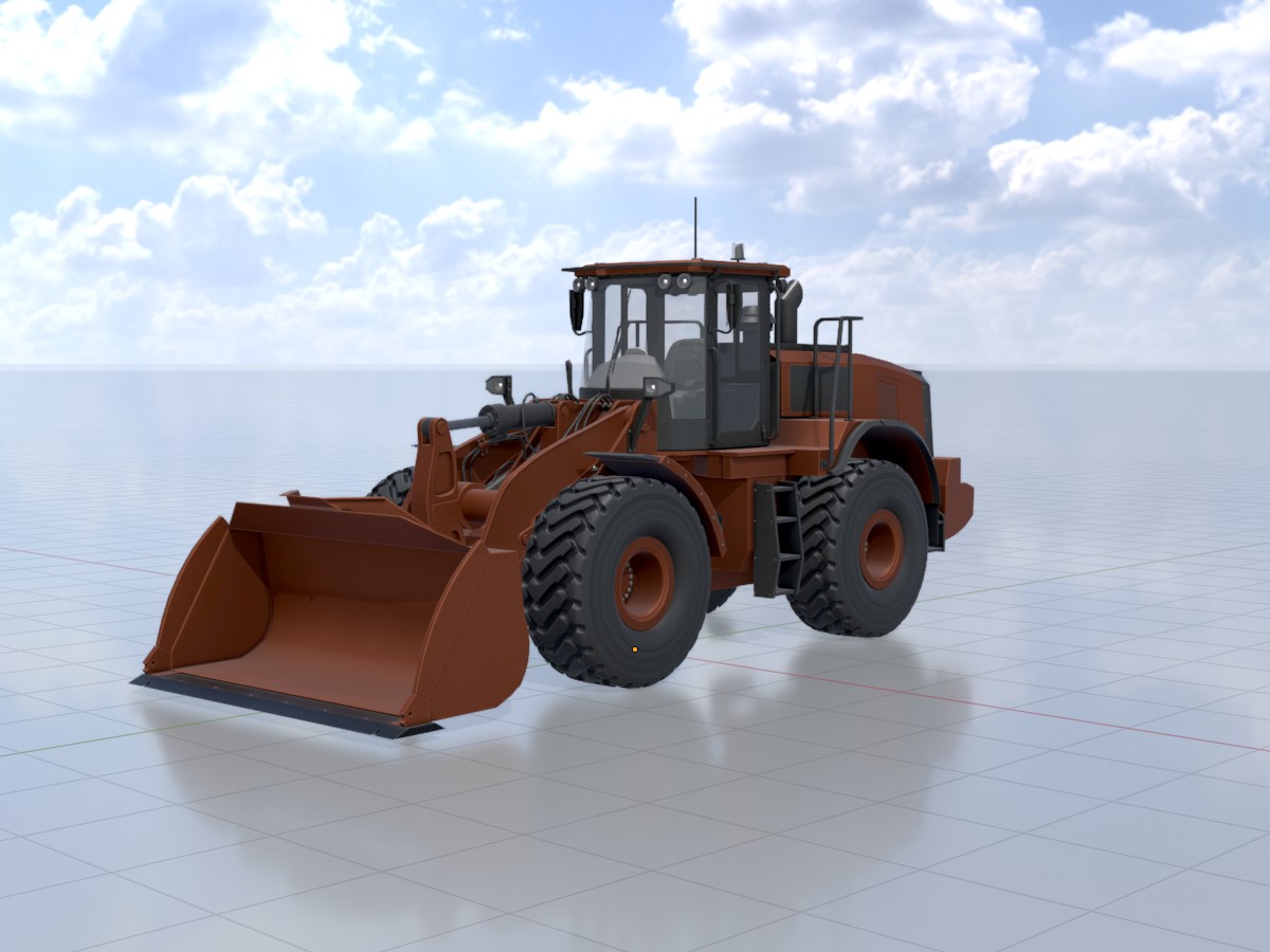 Radlade Kupferbraun Radlader kupferbraun