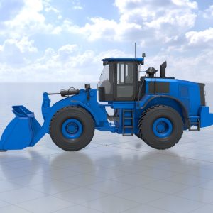 Wheel loader blue