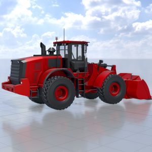 Radlader feuerwehrrot