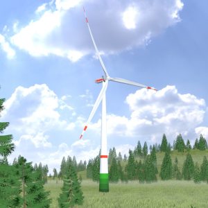 Windkraftanlage E1 H-132 Rotor-Durchmesser 172 m