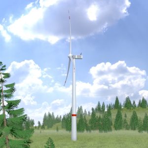 Wind turbine V1 H-138 rotor diameter 162 m