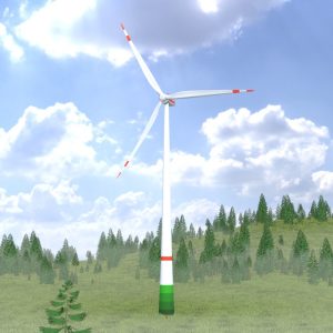Windkraftanlage E1 H-160 Rotor-Durchmesser 138 m