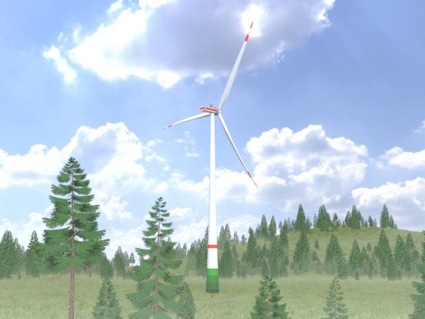 Windkraftanlage E1 H-163 Rotor-Durchmesser 172 m