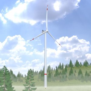 Wind turbine V1 H-175 rotor diameter 172 m