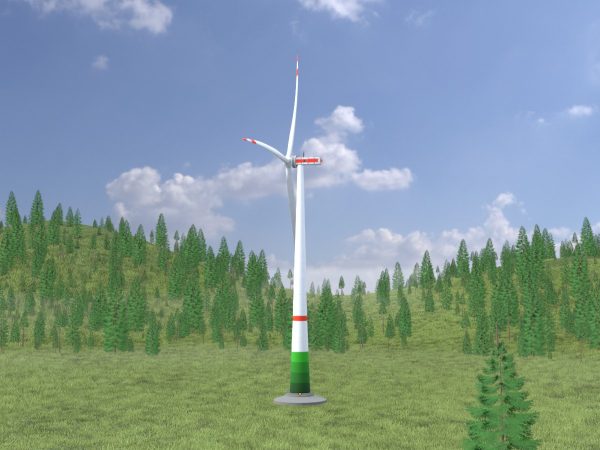 Windkraftanlage mit Fundament E1 H-132 Rotor-Durchmesser 172 m – Bild 2