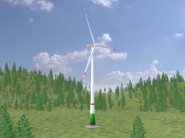 Windkraftanlage mit Fundament E1 H-163 Rotor-Durchmesser 172 m – Bild 2