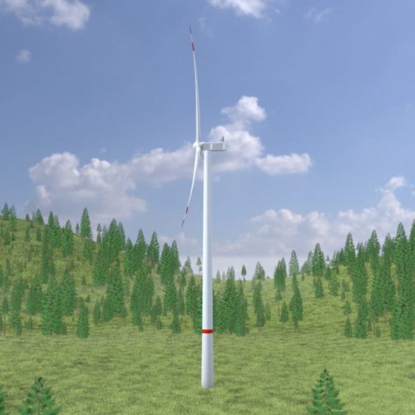 Windkraftanlage V1 H-175 Rotor-Durchmesser 172 m mit Animation