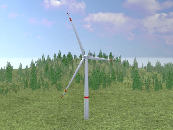 Windkraftanlage V1 H-115 Rotor-Durchmesser 172 m mit Animation – Bild 3