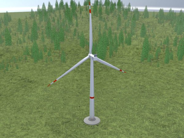 Windkraftanlage mit Fundament V1 H-115 Rotor-Durchmesser 172 m – Bild 3