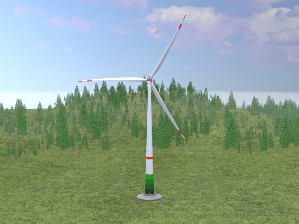 Windkraftanlage mit Fundament E1 H-132 Rotor-Durchmesser 172 m – Bild 3