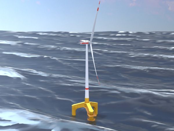 Windkraftanlage mit Tripile Offshore Fundament E1 H-132 Rotor-Durchmesser 172 m – Bild 3