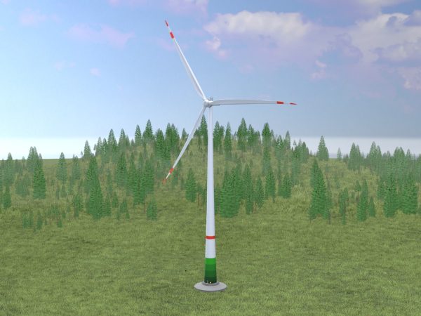Windkraftanlage mit Fundament E1 H-163 Rotor-Durchmesser 172 m – Bild 3