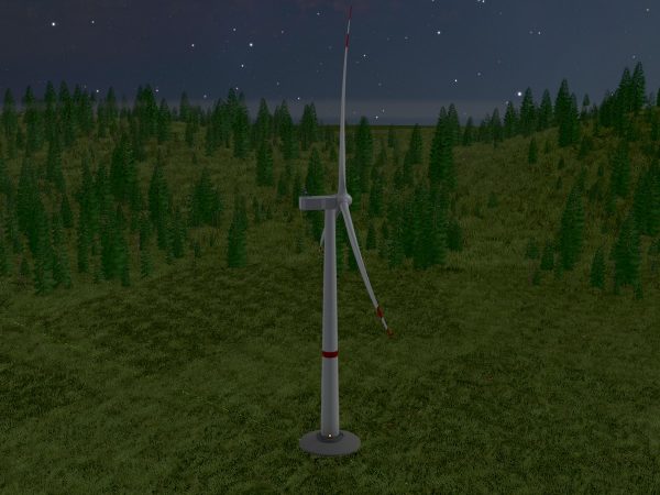 Windkraftanlage mit Fundament V1 H-115 Rotor-Durchmesser 172 m – Bild 4