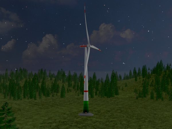 Windkraftanlage mit Fundament E1 H-132 Rotor-Durchmesser 172 m – Bild 4