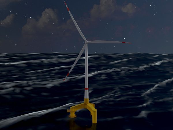 Windkraftanlage mit Tripile Offshore Fundament E1 H-132 Rotor-Durchmesser 172 m – Bild 4