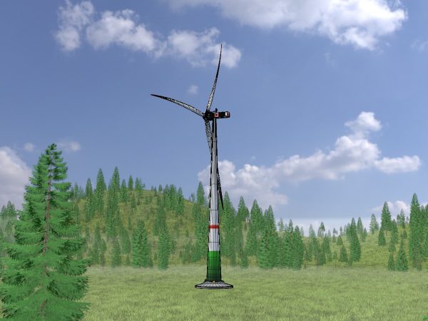Windkraftanlage mit Fundament E1 H-132 Rotor-Durchmesser 172 m – Bild 5