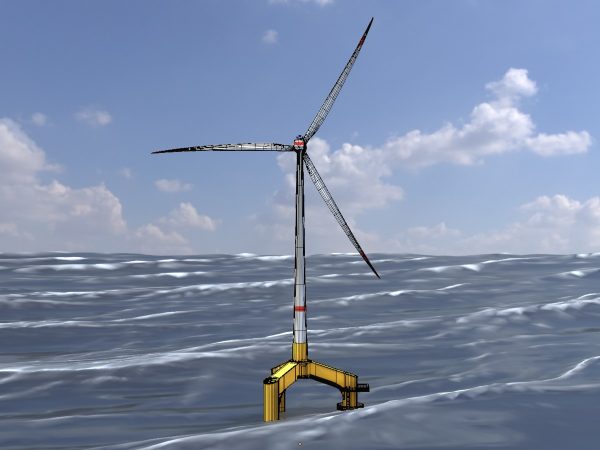 Windkraftanlage mit Tripile Offshore Fundament E1 H-132 Rotor-Durchmesser 172 m – Bild 5