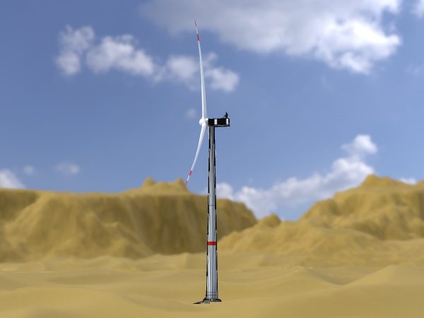 Windkraftanlage V1 H-138 Rotor-Durchmesser 162 m mit Animation und Fundament – Bild 5