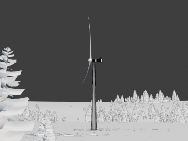 Windkraftanlage V1 H-120 Rotor-Durchmesser 160 m mit Animation – Bild 6