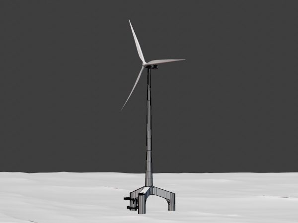 Windkraftanlage mit Tripile Offshore Fundament E1 H-160 Rotor-Durchmesser 138 m mit Animation – Bild 6