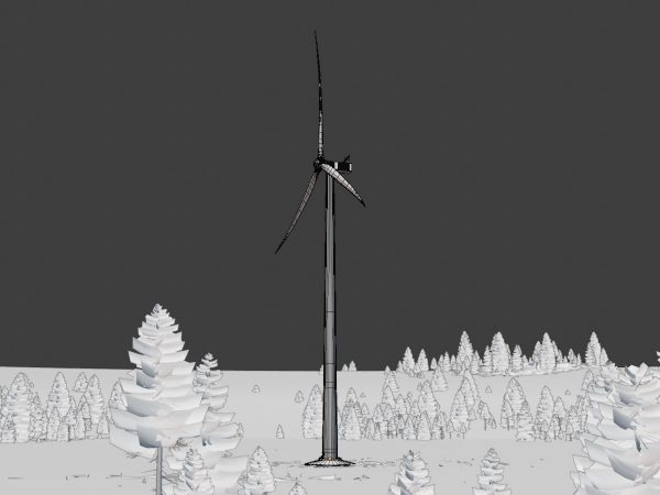 Windkraftanlage mit Fundament V1 H-175 Rotor-Durchmesser 172 m – Bild 6