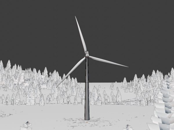Windkraftanlage V1 H-120 Rotor-Durchmesser 160 m mit Animation – Bild 7