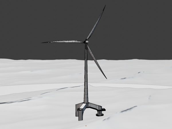 Windkraftanlage mit Tripile Offshore Fundament E1 H-132 Rotor-Durchmesser 172 m – Bild 7