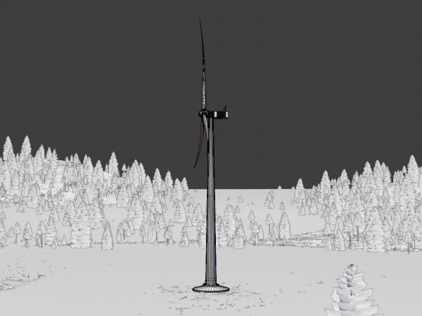 Windkraftanlage mit Fundament V1 H-138 Rotor-Durchmesser 162 m – Bild 7