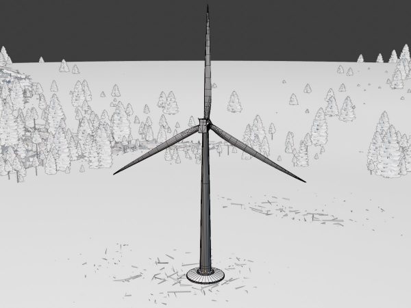 Windkraftanlage mit Fundament V1 H-115 Rotor-Durchmesser 172 m – Bild 8