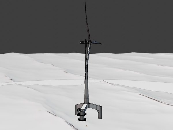 Windkraftanlage mit Tripile Offshore Fundament E1 H-132 Rotor-Durchmesser 172 m – Bild 8