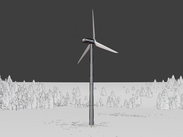 Windkraftanlage N1 H-150 Rotor-Durchmesser 148 m mit Animation – Bild 8