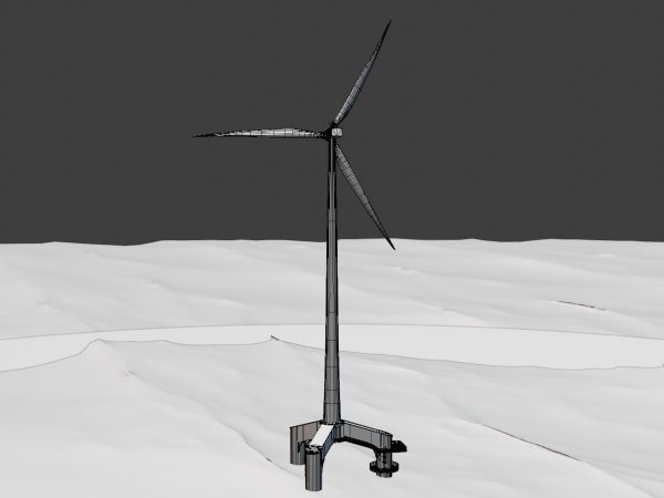 Windkraftanlage mit Tripile Offshore Fundament E1 H-160 Rotor-Durchmesser 138 m – Bild 8