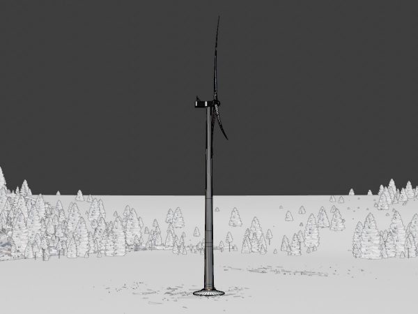 Windkraftanlage mit Fundament V1 H-175 Rotor-Durchmesser 172 m – Bild 8