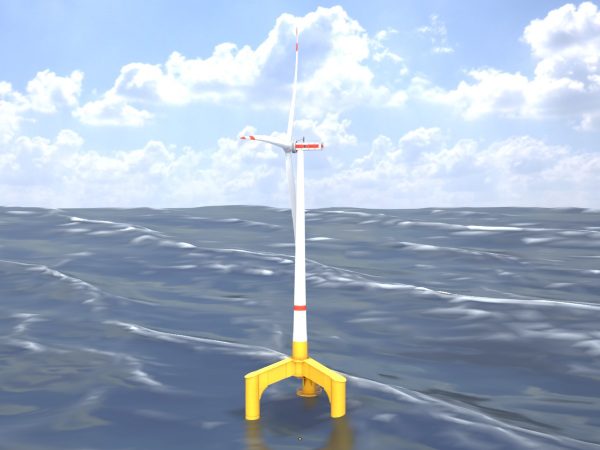 Windkraftanlage mit Tripile Offshore Fundament E1 H-132 Rotor-Durchmesser 172 m – Bild 9