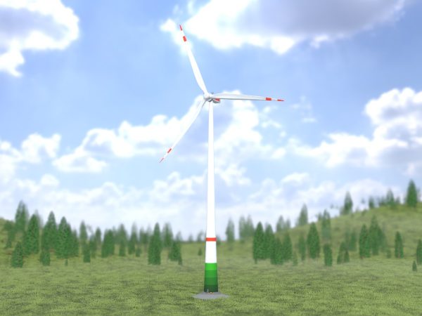 Windkraftanlage E1 H-160 Rotor-Durchmesser 138 m mit Animation und Fundament – Bild 9