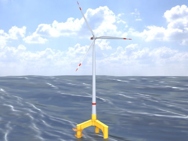 Windkraftanlage mit Tripile Offshore Fundament E1 H-160 Rotor-Durchmesser 138 m – Bild 9